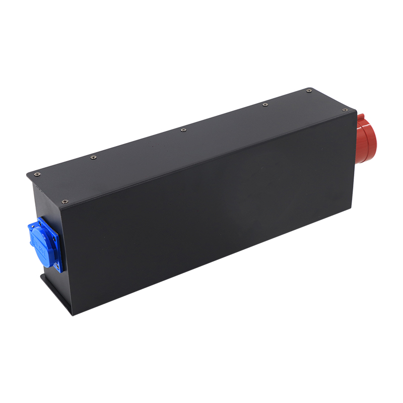 Mini Portable 32A 5-Pin Power Distributor | 7-Channel Waterproof Power Splitter with Europe Plug Output